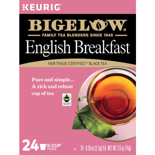 Bigelow ENGLISH BREAKFAST TEA K-CUP POD, 4 x 24 ct Case - DOT product image 2