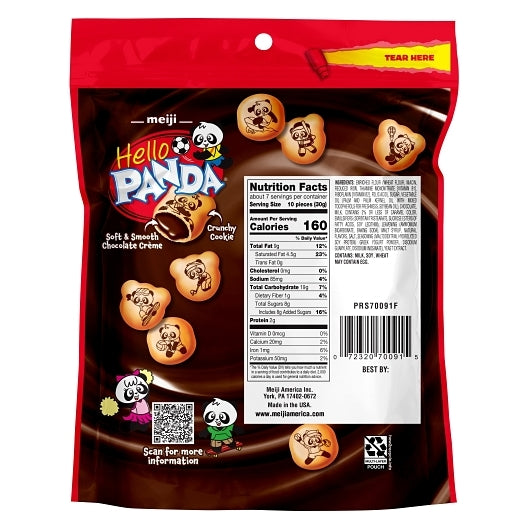 Hello Panda Chocolate Creme Filled Bite Size Cookie, 6 x 7 oz Case - DOT product image 8