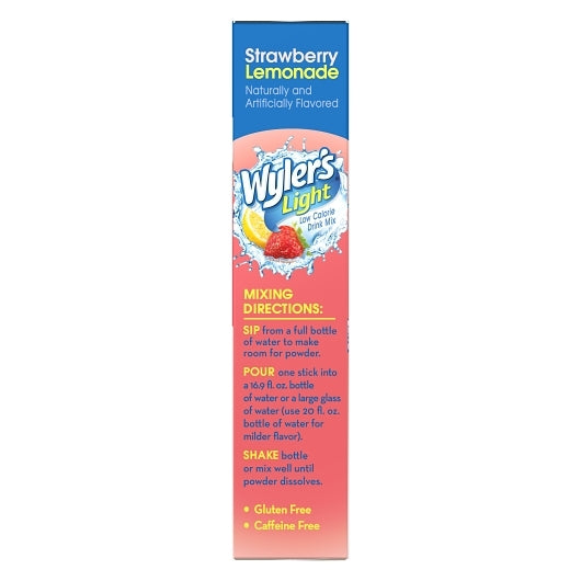 Wyler's Strawberry Lemonade Drink Mix Singles To Go, 12 x 8 ct Case - DOT product image 8