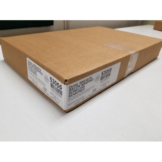 Manchester Farms Quail Boneless Marinated Breast Filet Bacon Wrapped, 2 x 2.5 lb Case - DOT product image 2