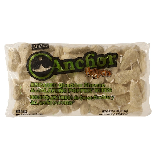 Anchor Breaded Cheddar Cheese & Jalapeno Popper Bites, 6 x 2.5 lb Case - DOT product image 2