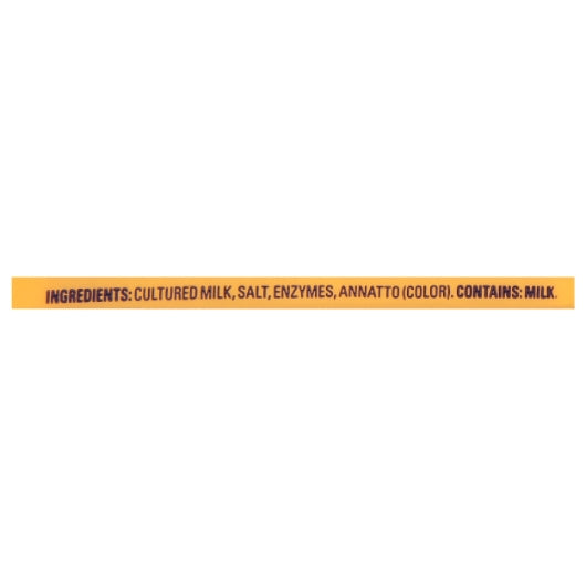 Tillamook Cheddar Medium Yellow Cheese, 2 x 5 lb Case - Ingredients label