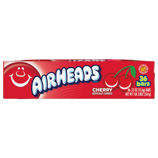 Airheads Cherry Candy, 12 x 36 x 0.55 oz Case - Alternate product angle or state