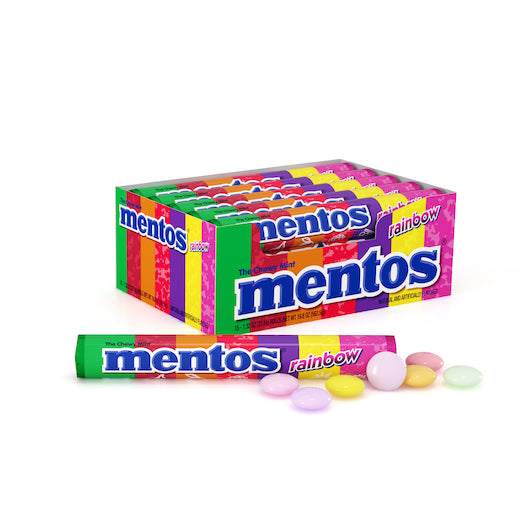 Mentos RAINBOW ROLL VERTICAL SHOWBOX, 24 x 15 x 1.32 oz Case - DOT product image 2