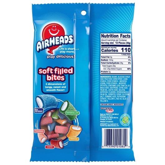 Airheads Soft Filled, 12 x 6 oz Case - DOT product image 4