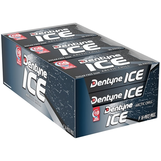 Dentyne Ice Gum Arctic Chill Sugar Free, 18 x 9 x 16 ct Case - Candy & Confections - image 2