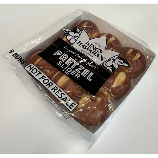 King's Hawaiian Sweet Pretzel Pre-Sliced Slider Buns, 8 x 5.5 lb Case - Breads, Rolls & Buns - image 2