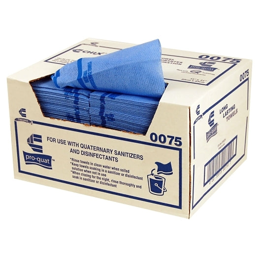 Chix Towel Blue with Blue Print, 1 x 150 x 1 PC Case - Cleaners & Sanitizers