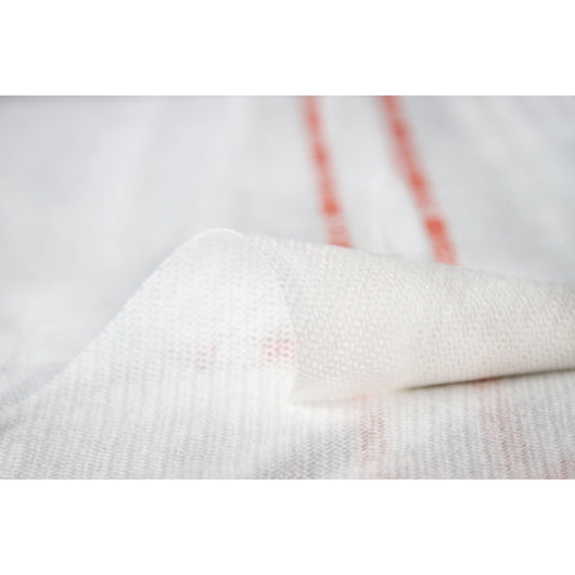 Chicopee 13" x 21" Chix Foodservice, Medium Duty, White with Red Stripe Towel, 1 x 150 x 1 PC Case - DOT product image 5