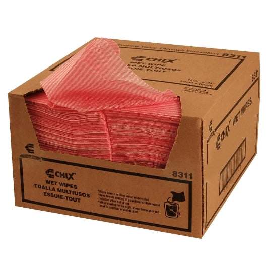Chix Wet Wipes Pink Wavy Line, 1 x 200 x 1 PC Case - Cleaners & Sanitizers
