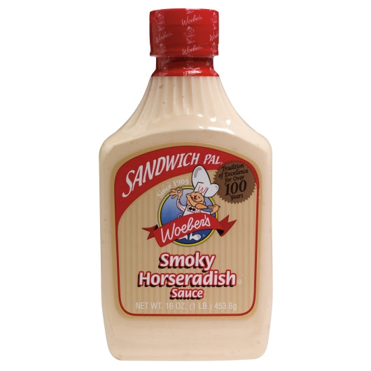 Woeber's Smoky Horseradish Sauce, 6 x 16 oz Case - Condiments & Sauces