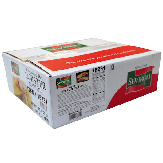 Seviroli Large Hex Hexagon Lobster Ravioli, 2 x 2.5 lb Case - DOT product image 5