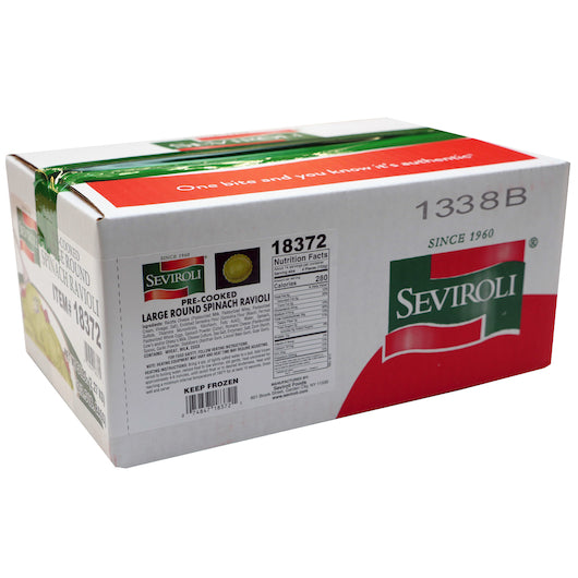 Seviroli Foods Large Round Spinach Cheese Ravioli, 2 x 2.5 lb Case - DOT product image 5