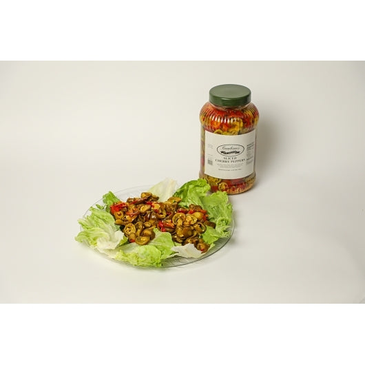 Gambinos HOT SLICED CHERRY PEPPER, 2 x 1 GA Case - DOT product image 3