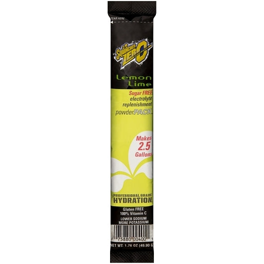 Sqwincher Powder Pack Zero Lemon-Lime Electrolyte Bev Mix, 32 x 1.76 oz Case - Nutrition Drinks - image 2