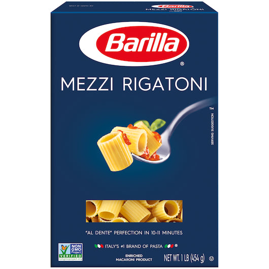 Barilla Mezze Rigatoni Pasta, 12 x 16 oz Case - DOT product image 2
