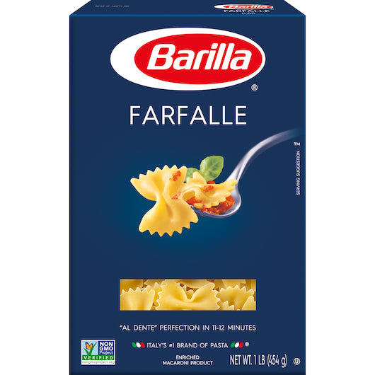 Barilla Farfalle Pasta, 12 x 16 oz Case - DOT product image 2