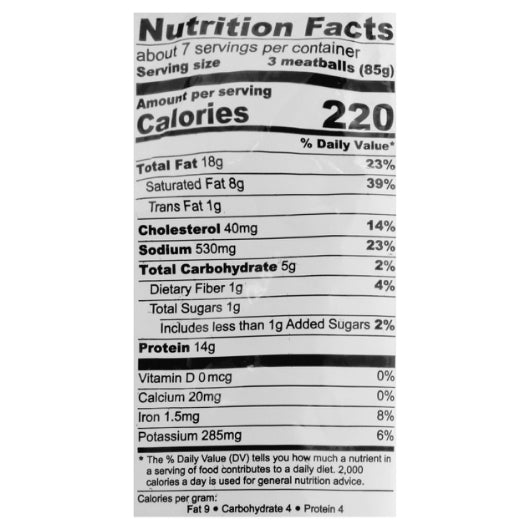 Rosina Angus Meatballs 1 Oz, 8 x 18 oz Case - Frozen Meat & Seafood - image 2