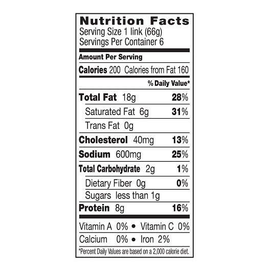 Johnsonville Smoked Bratwurst Fully Cooked Smoked Bratwurst Links, 10 x 14 oz Case - DOT product image 8