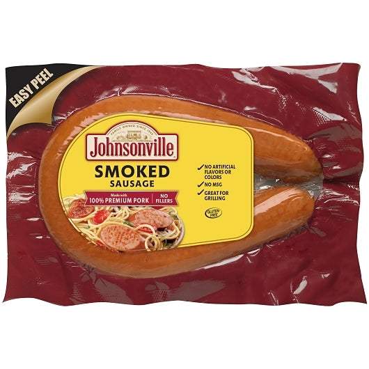 Johnsonville Smoked Sausage Fully Cooked Smoked Pork Rope Sausage, 10 x 13.5 oz Case - DOT product image 2