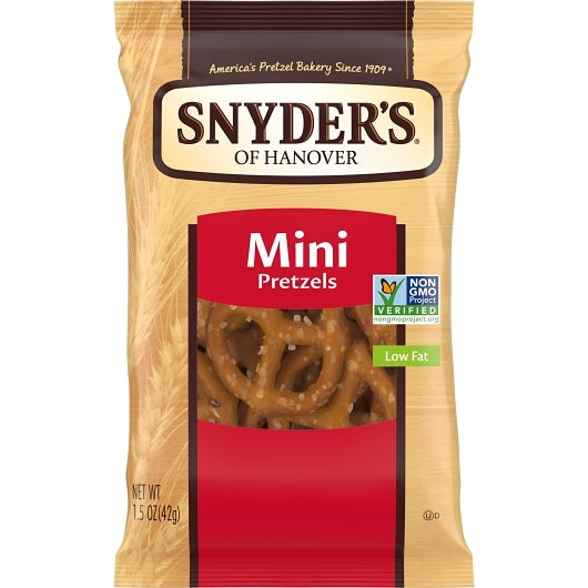 Snyder's Of Hanover Fat-Free Mini Twist Pretzels, 60 x 1.5 oz Case - DOT product image 2