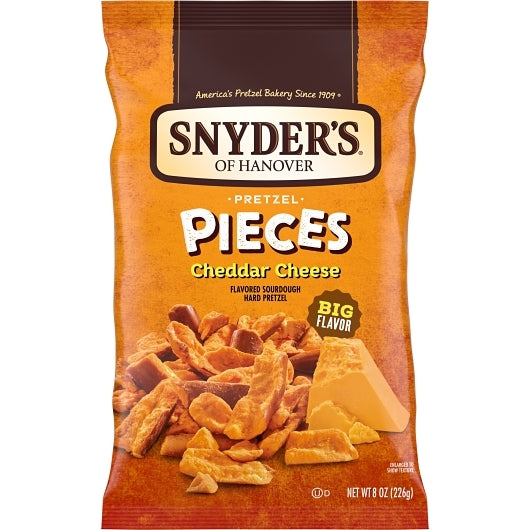 Snyder's Of Hanover Cheddar Cheese Pretzel Pieces, 6 x 8 oz Case - DOT product image 2