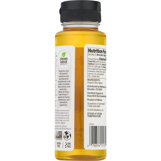 Madhava Organic Golden Light Agave, 6 x 11.75 oz Case - DOT product image 8