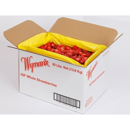 Wyman's IQF Strawberries, 1 x 30 lb Case - Frozen Fruit - image 2