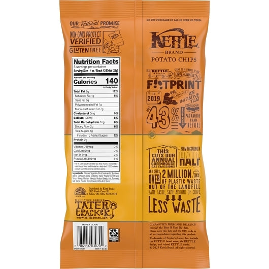 Kettle Brand Potato Chip Honey Dijon, 15 x 5 oz Case - DOT product image 8