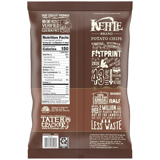 Kettle Foods Potato Chip Sea Salt Branded, 9 x 13 oz Case - DOT product image 8