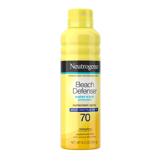Neutrogena Beach Defense Water & Sun Protection Sunscreen Spf70 Spray, 4 x 3 x 6.5 oz Case - DOT product image 2