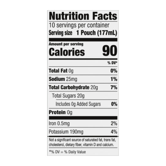 Capri Sun 100% Juice Ready To Drink Fruit Punch, 4 x 1.77 LT Case - DOT product image 8