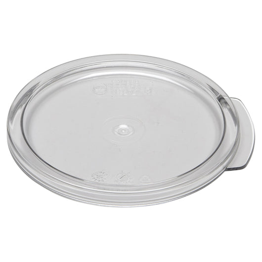 Cambro Camwear Clear Round Lid For 1 Quart, 1 x 1 each Case - Front/center packaged product image