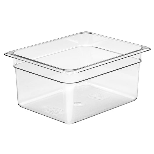 Cambro Camwear Clear Food Pan 1/2 X 6", 1 x 1 each Case - Food Storage Containers