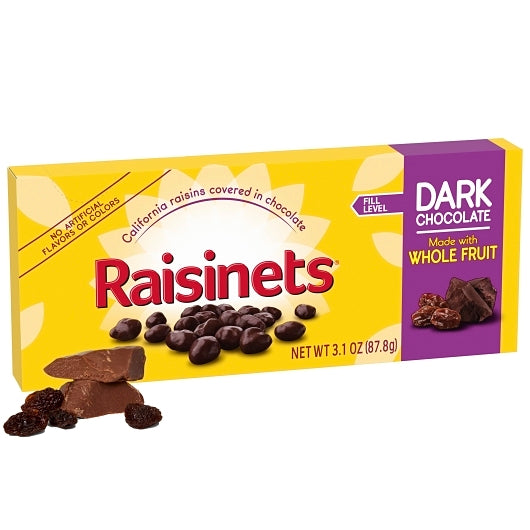 Raisinets Dark Chocolate Covered Raisins, 15 x 3.1 oz Case - Dried Fruit & Fruit Snacks - image 2