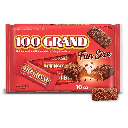 100 Grand Fun Size Chocolate Bar Bag, 6 x 10 oz Case - Candy & Confections - image 2
