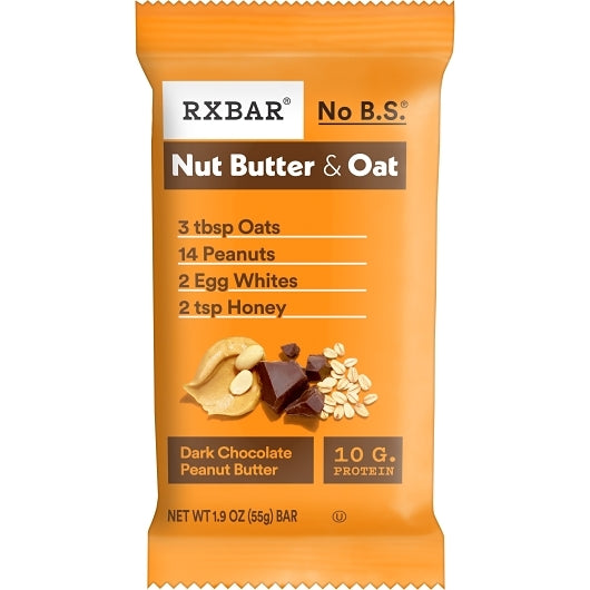 Rxbar Peanut Butter Dark Chocolate, 6 x 12 x 1.9 oz Case - Candy & Confections - image 2