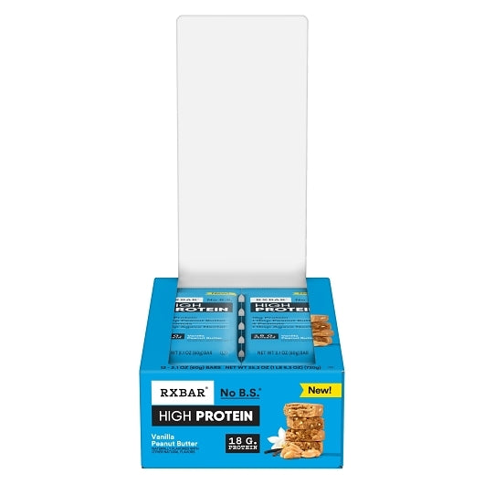 Rxbar High Protein Peanut Butter Vanilla, 6 x 12 x 2.1 oz Case - Pantry Ingredients - image 2