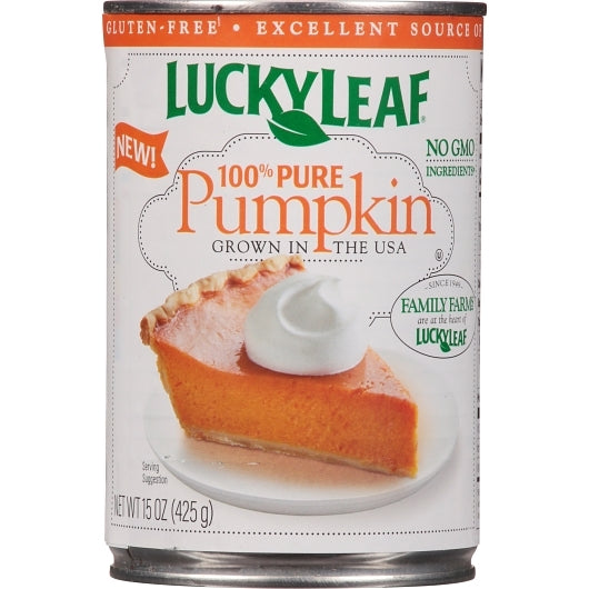 Lucky Leaf 100% Pure Pumpkin Pie Filling, 12 x 15 oz Case - Bakery & Desserts - image 2