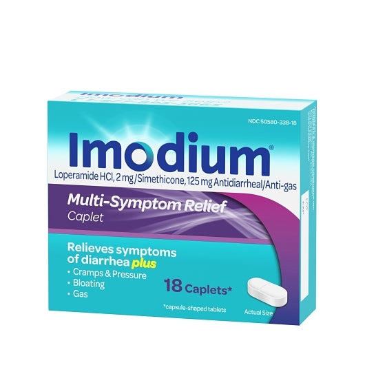 Imodium Multi-Symptom Relief, 6 x 6 x 18 ct Case - Alternate product angle or state