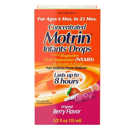 Motrin Infant Drop Berry, 6 x 6 x 0.5 fl oz Case - DOT product image 2