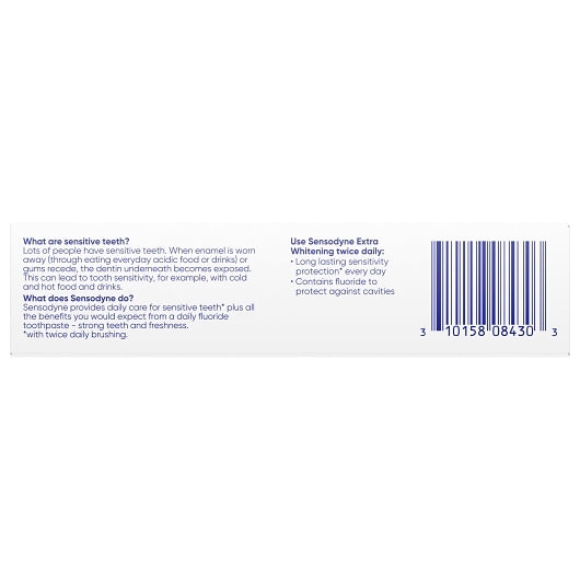 Sensodyne Extra White, 2 x 6 x 2.7 oz Case - DOT product image 5