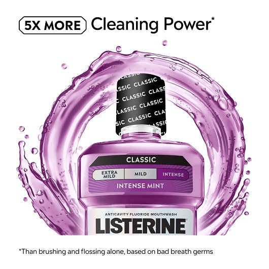 Listerine Total Care Fresh Mint Mouthwash, 6 x 1 LT Case - Health & Personal Care