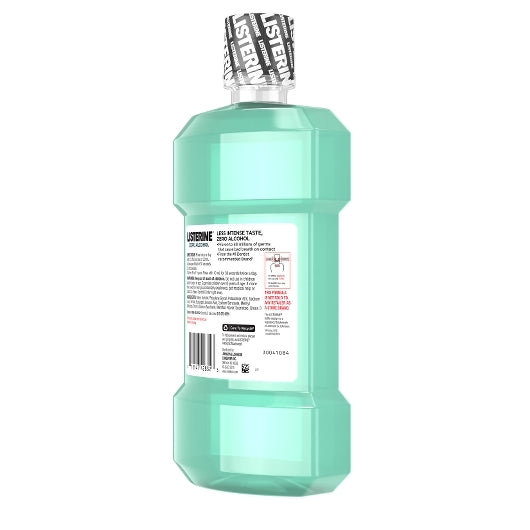Listerine Cool Mint Zero Alcohol Mouthwash, 6 x 500 ML Case - DOT product image 2