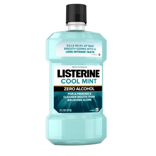 Listerine Zero Alcohol Clean Mint Mouthwash, 6 x 1 LT Case - DOT product image 2