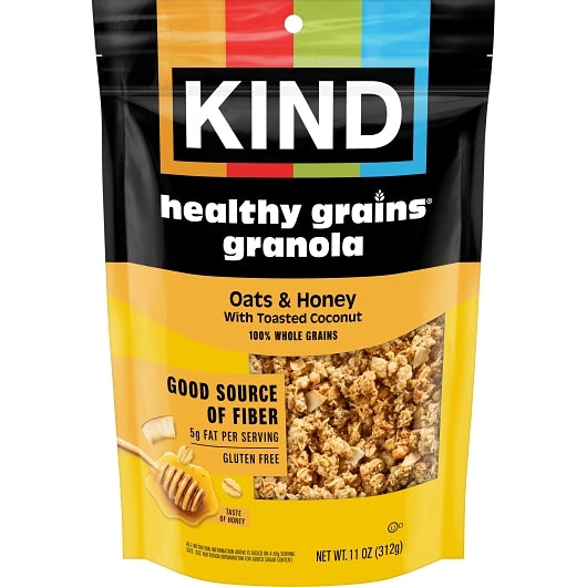 KIND HEALTHY SNACKS Granola Oats & Honey Whole Grain Granola Clusters, 6 x 11 oz Case - DOT product image 2