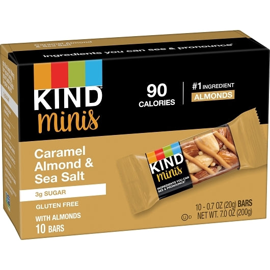 Kind Snacks Mini Caramel Almond Bar, 8 x 10 x 0.7 oz Case - DOT product image 8