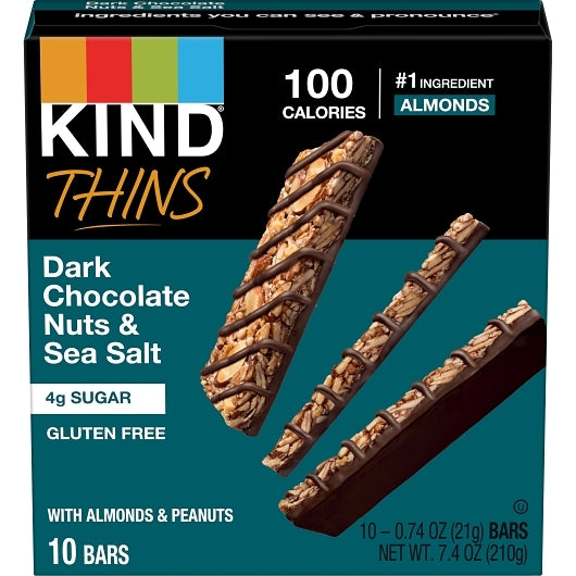 Kind Dark Chocolate Nuts & Sea Salt Bar, 6 x 0.462 lb Case - Nuts & Seeds - image 2