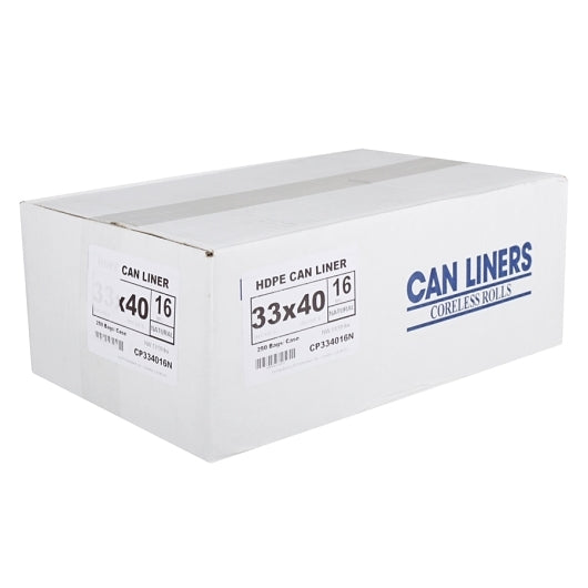 Spectrum 33 Gallon 33 Inch X 40 Inch 16 Micron Narrow Base Can Liner, 25 x 10 RL Case - DOT product image 3