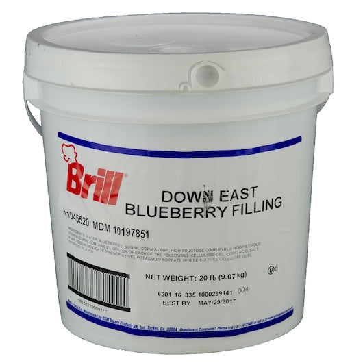 Brill Blueberry Filling, 1 x 20 lb Case - DOT product image 2